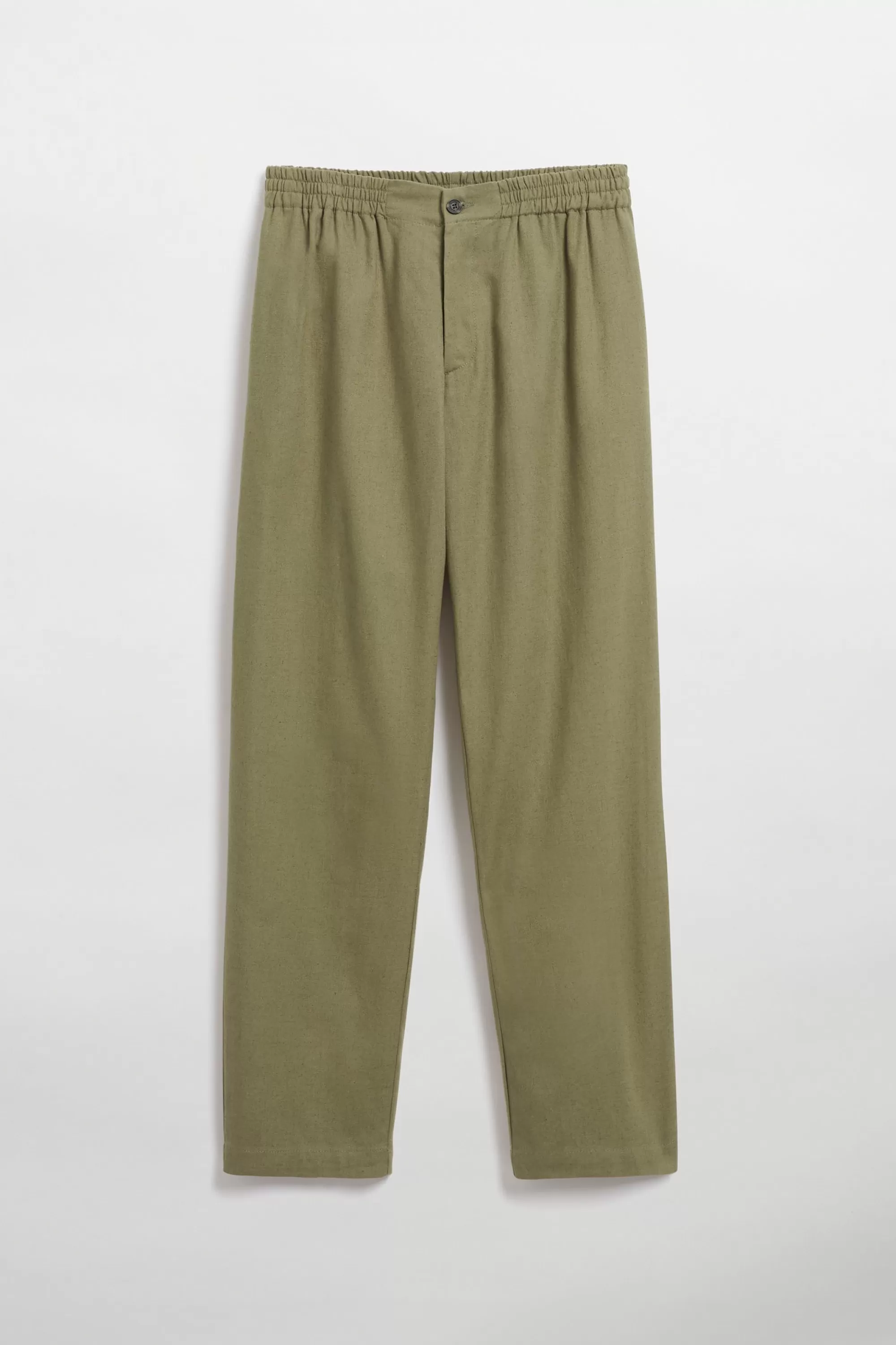 Shop Johanson Linen olive Byxor